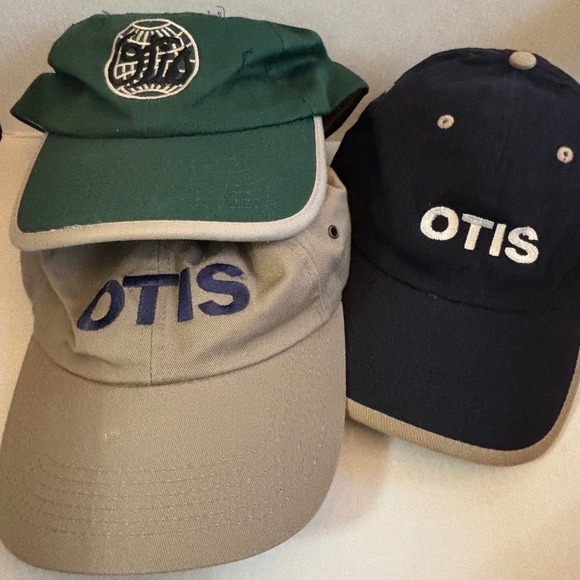Otis Elevator Company Other - Otis Elevator Company Hat Lot 3 OSFM Multicolor Embroidered Workwear